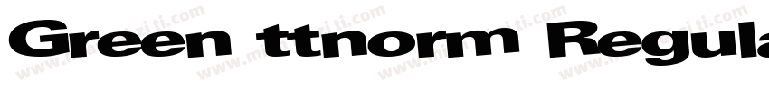 Green ttnorm Regular字体转换